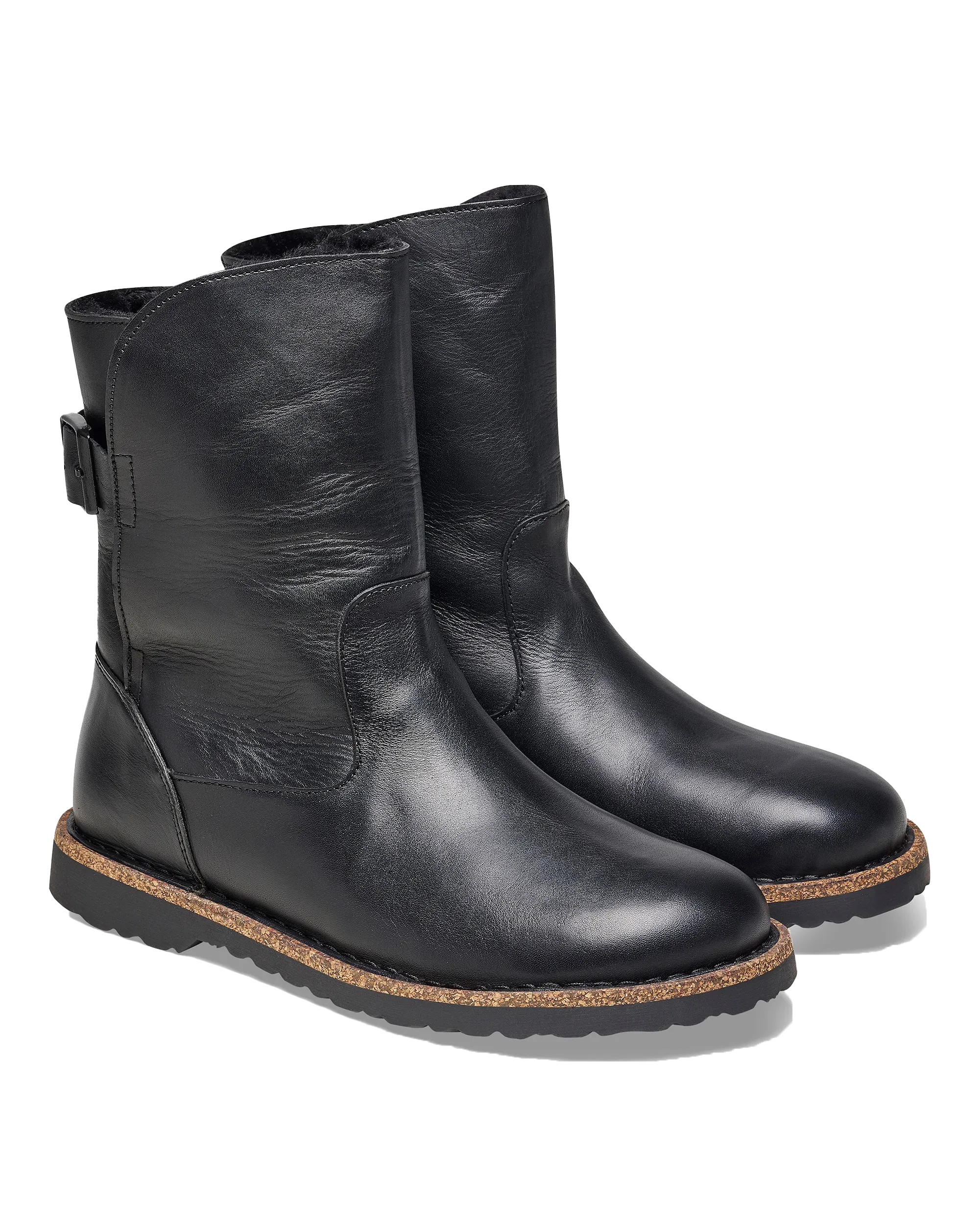 Bottes Uppsala en Cuir Naturel Noir