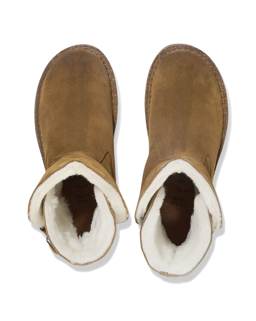 Bottes en daim moutonné Uppsala en thé foncé
