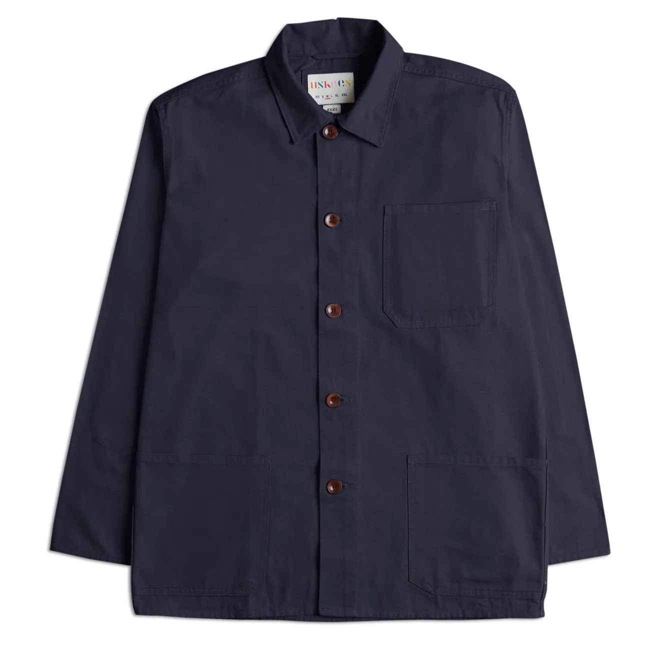 USKEES 3001 Chemise à Boutons Bleu Minuit