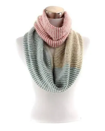 Écharpe infinie en mohair rayée Very Moda SA6003