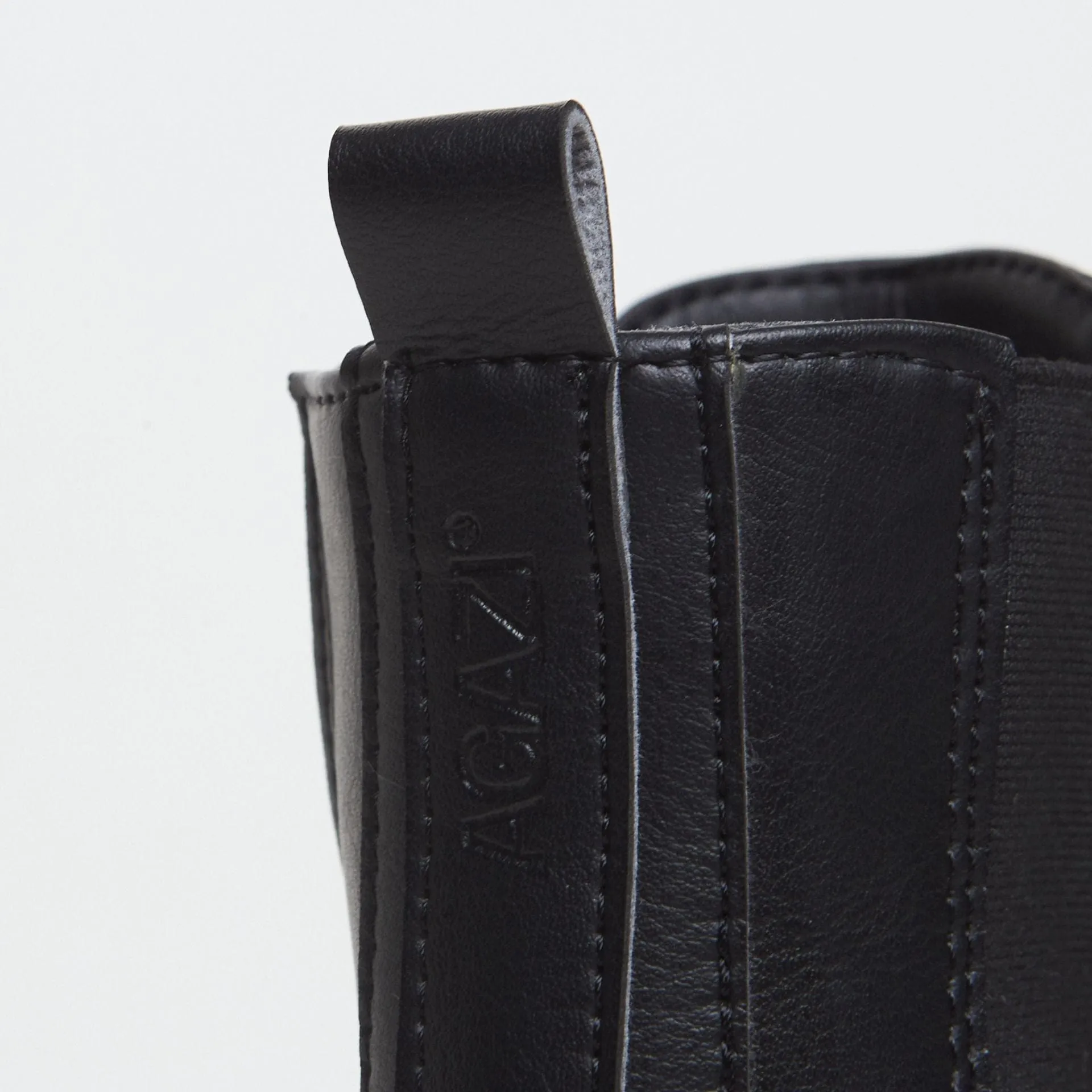Bottes à talons en simili cuir vegan Vicky | Noir