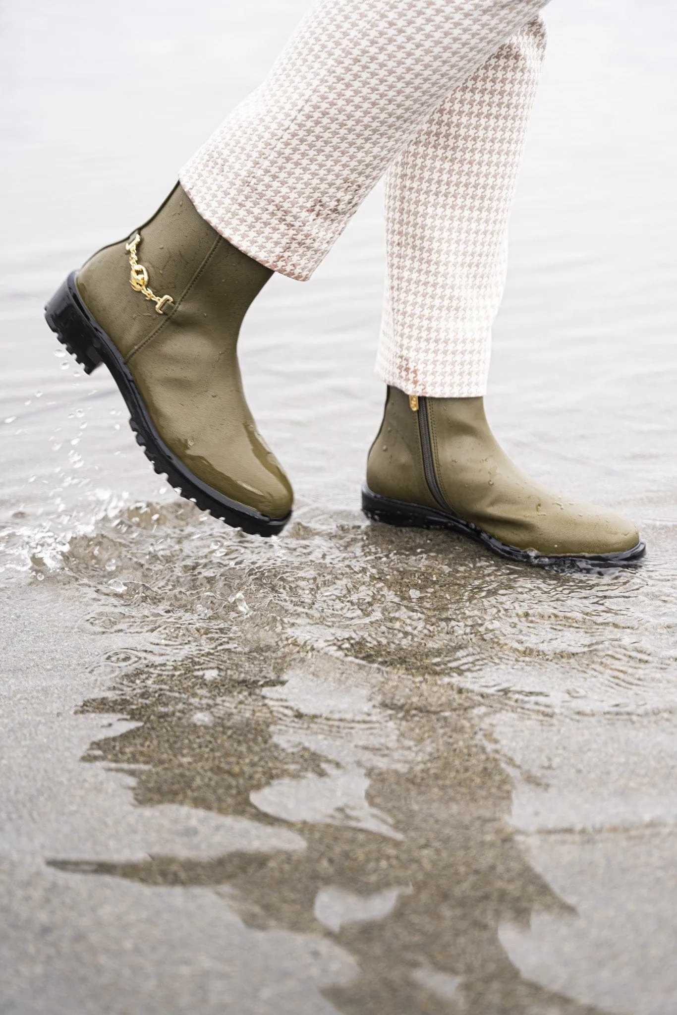 Bottes vegan Victory à la cheville | Kaki