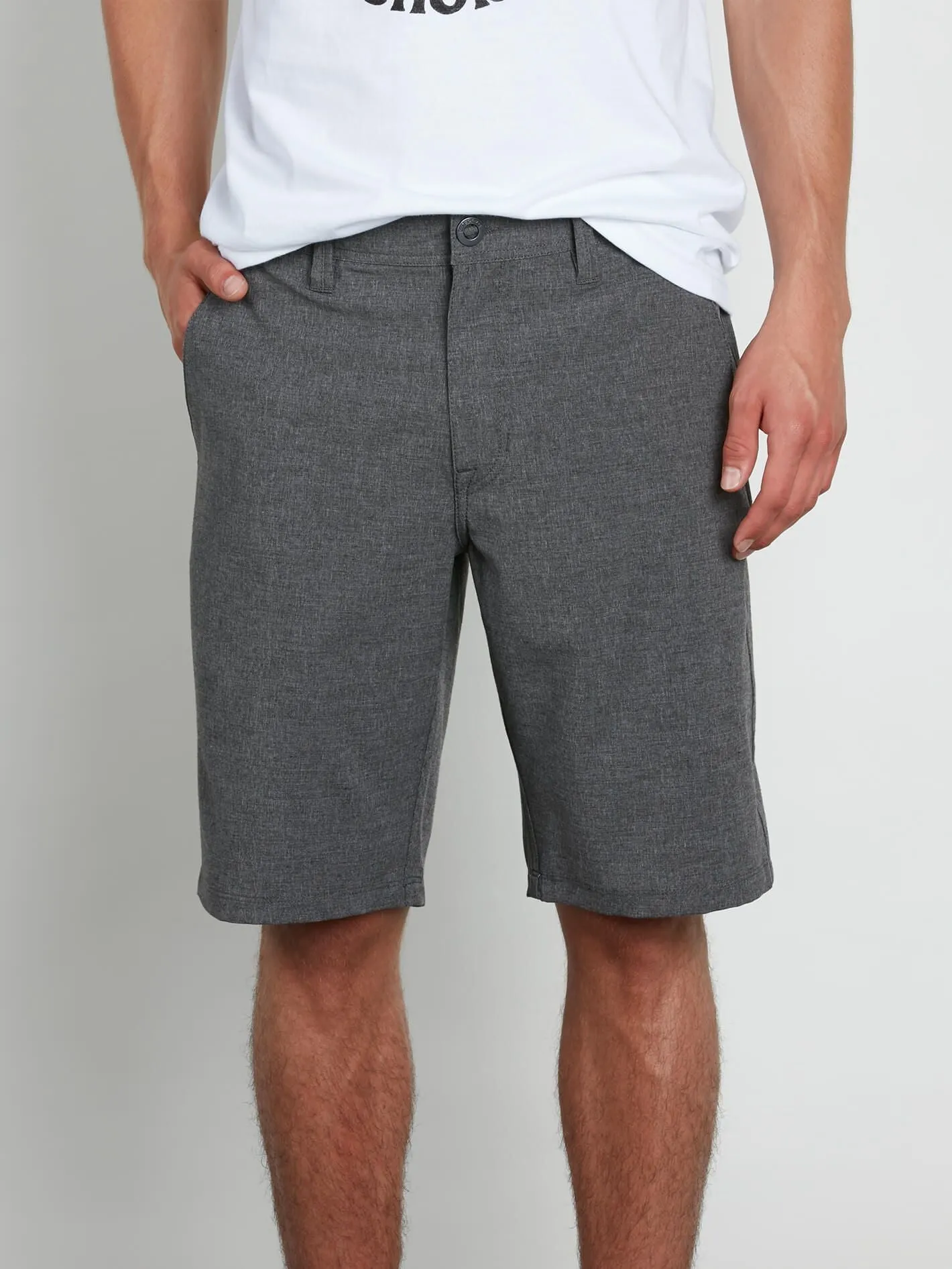 VOLCOM Frickin Surf N' Turf Shorts Hybrides Statiques - Charbon Chiné