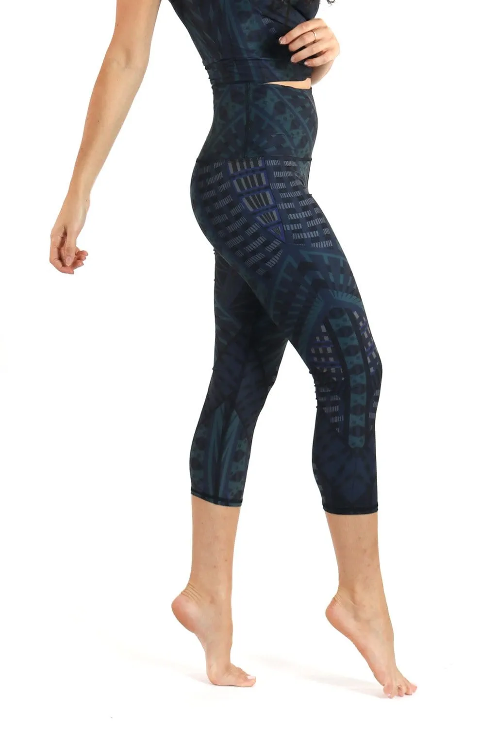 Legging de Yoga Imprimé Warrior One par Yoga Democracy