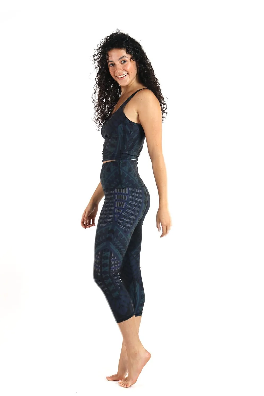 Legging de Yoga Imprimé Warrior One par Yoga Democracy