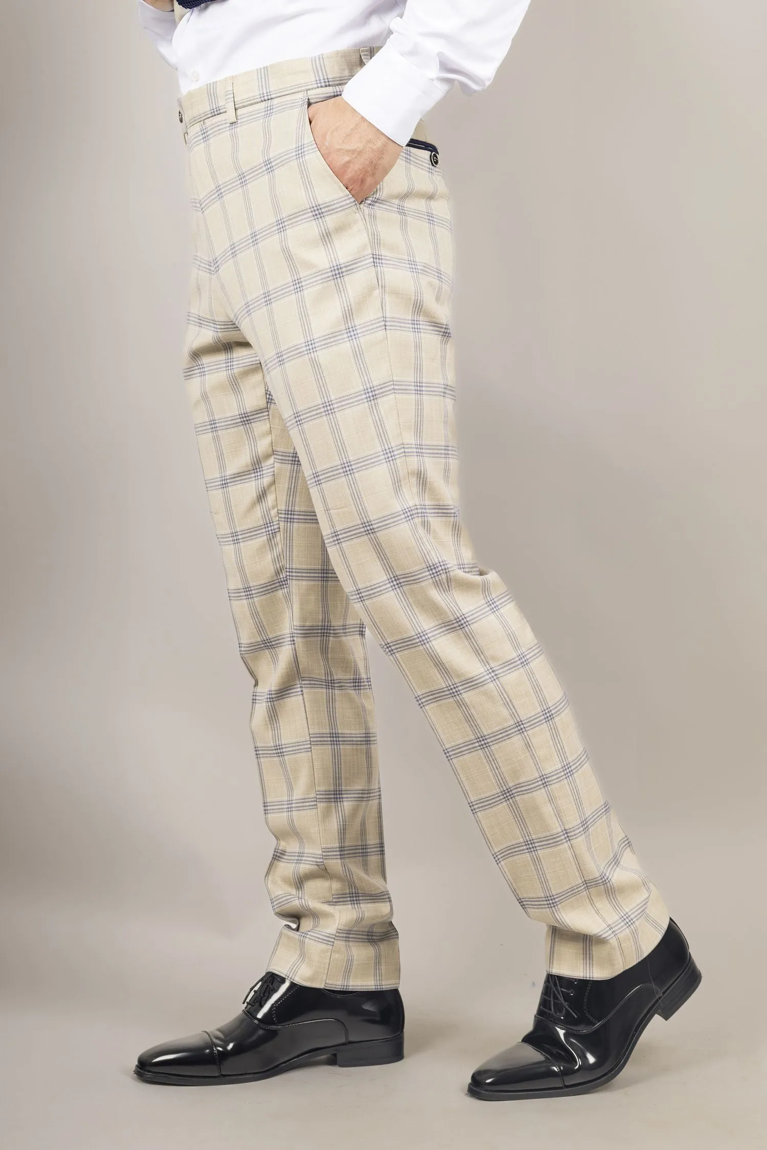 Pantalon Warwick à Carreaux Formel