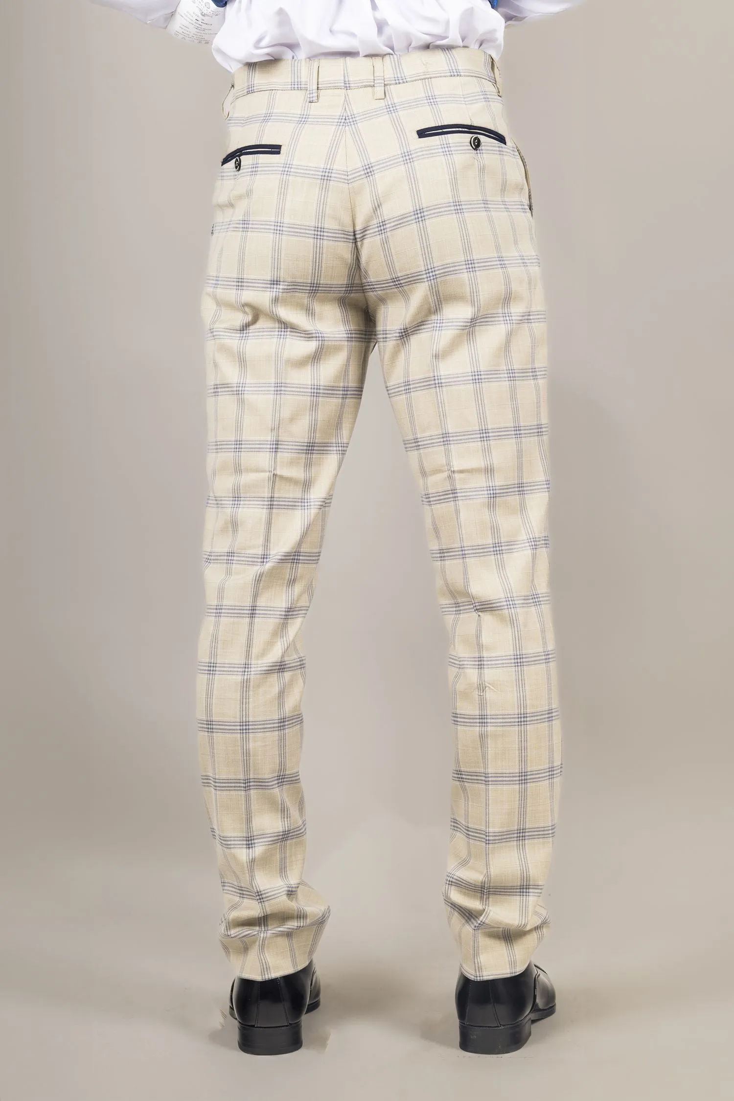Pantalon Warwick à Carreaux Formel