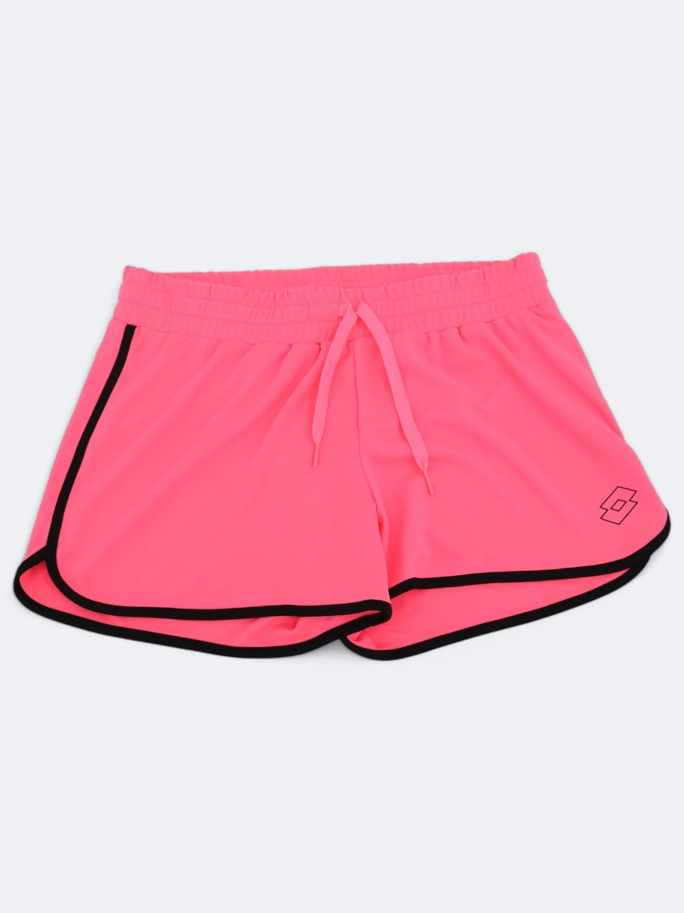 Short de sport imprimé avec logo de marque pour femmes, Rose