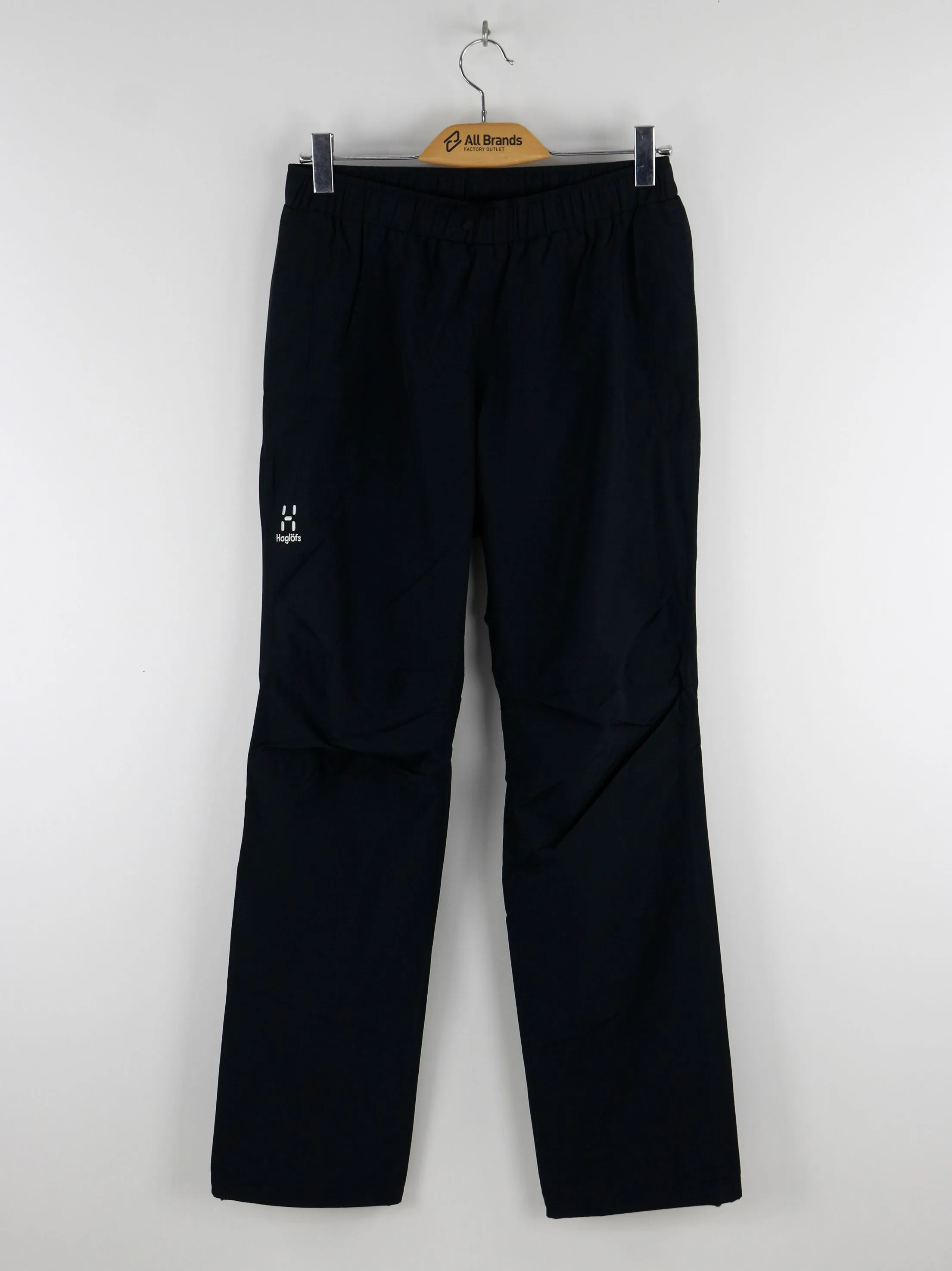 Pantalon de sport brodé avec logo pour femmes, Noir