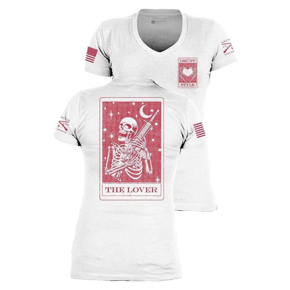 T-shirt Tarot de l'Amante pour Femme - Blanc