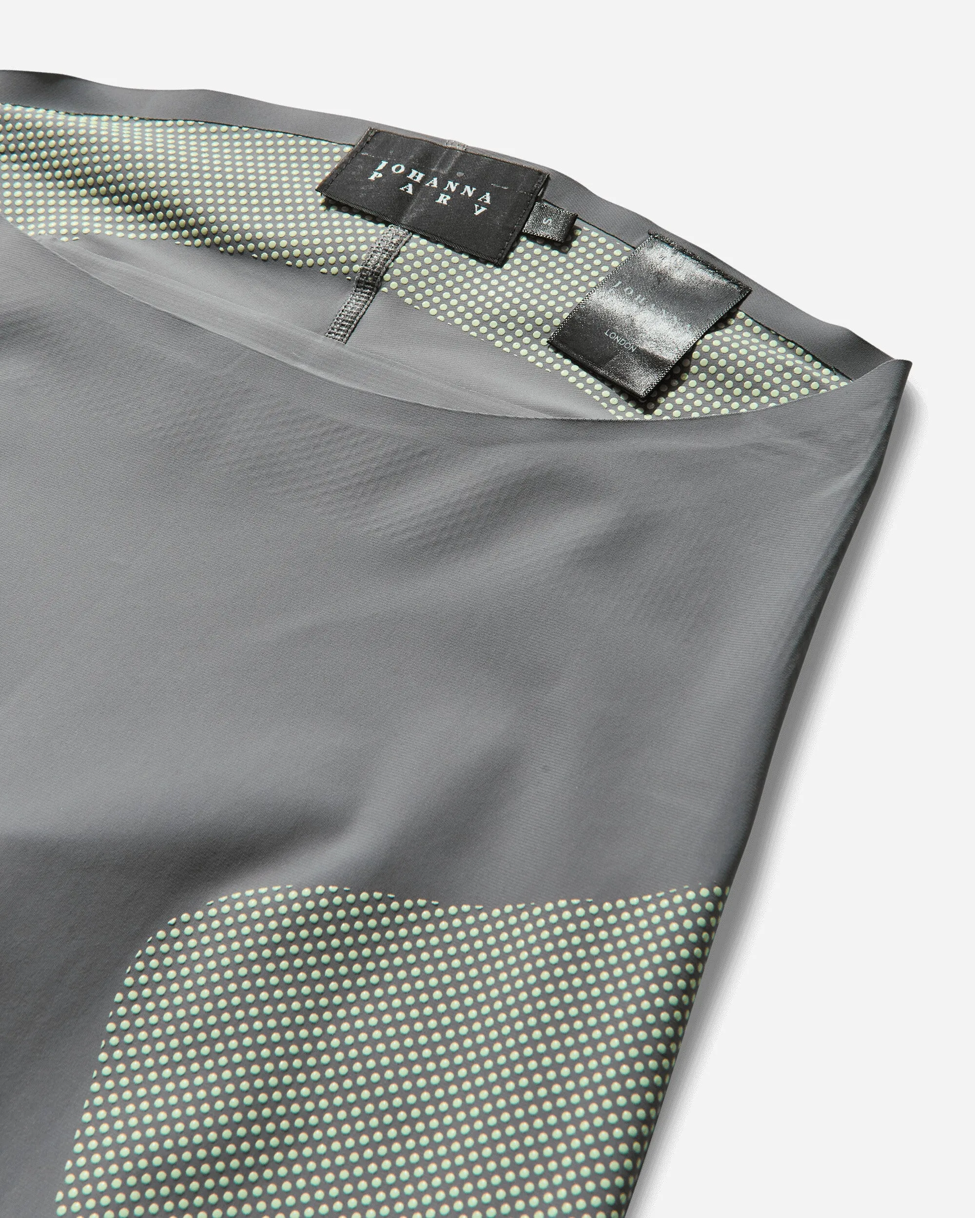 Capri en Lycra pour Femmes Gris / Crème Lime
