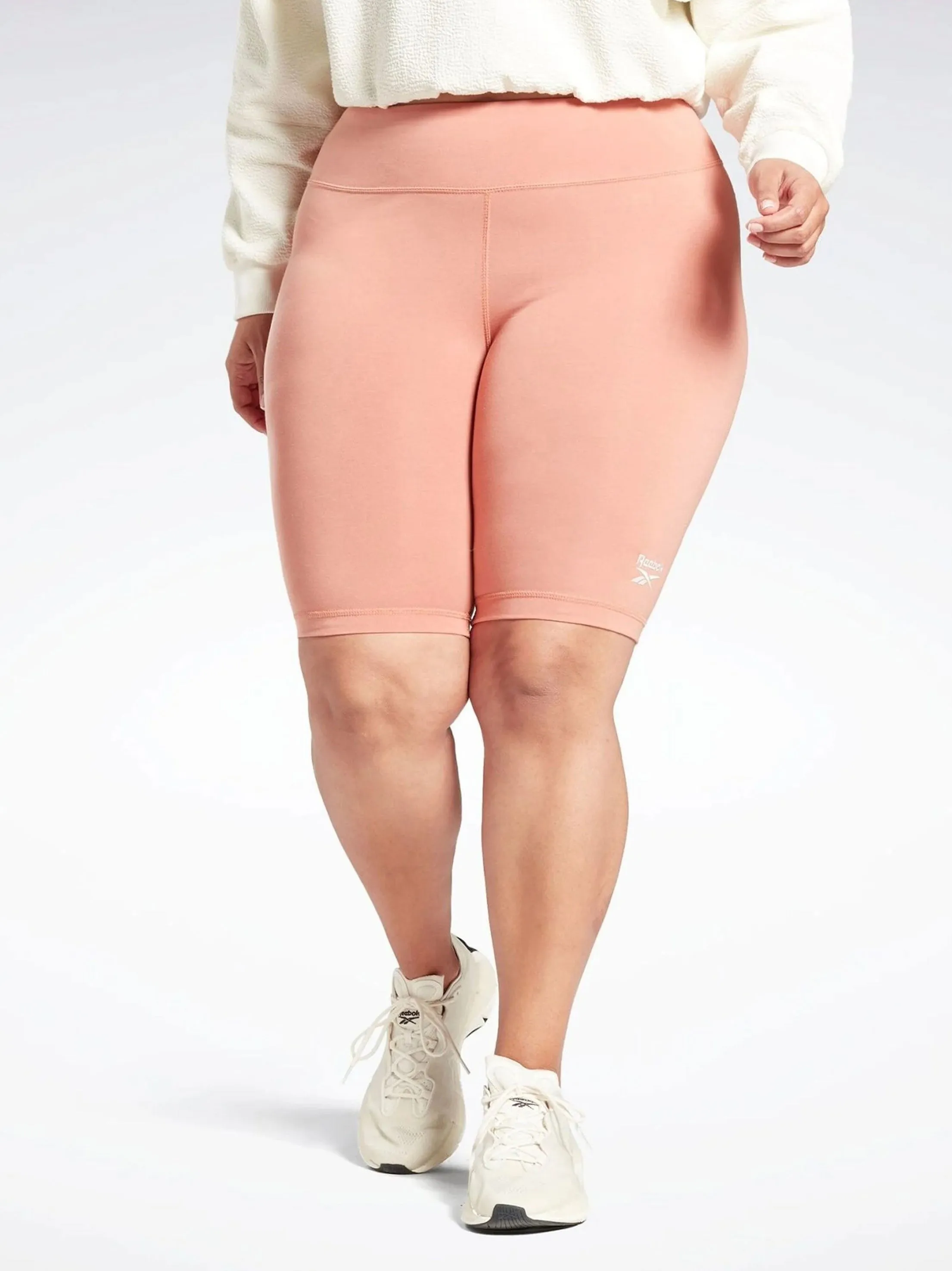 Short Femme Uni Slim Fit, Corail Clair