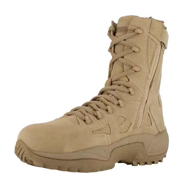 Botte de travail militaire à embout composite Rapid Response Rb 8 pouces pour femmes - Désert Tan