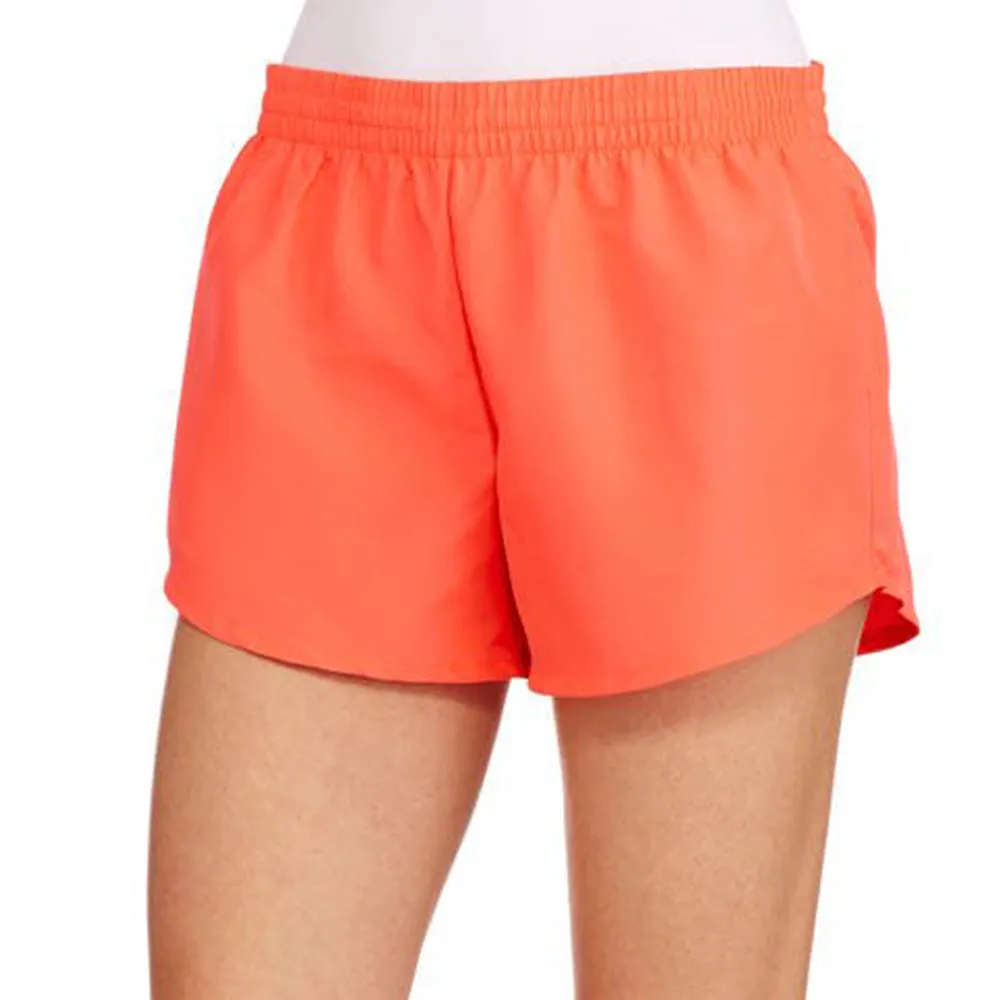 Short de Sport en Satin pour Femme, Corail