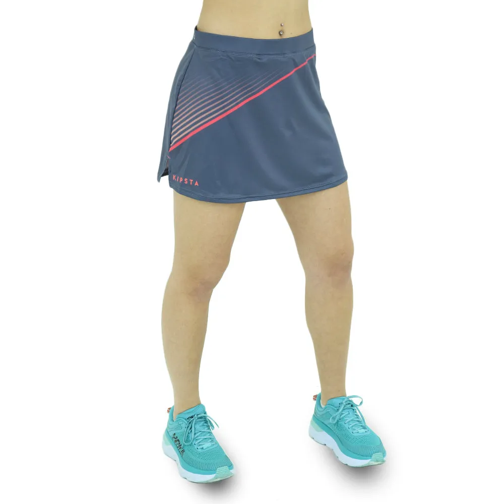 Jupe-Short Sport Élastique pour Femme, Gris Foncé