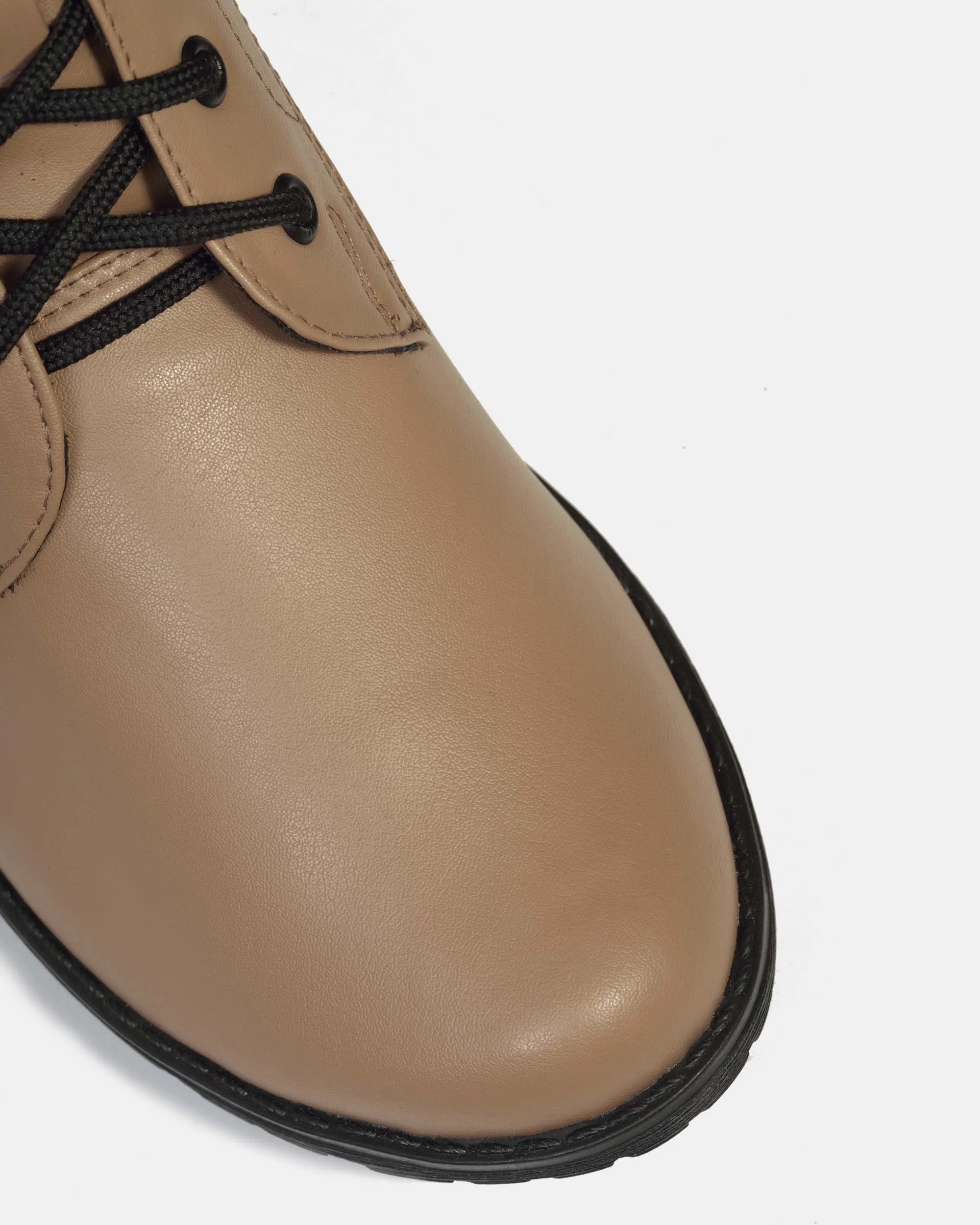Bottes en Cuir Végétal Vegea pour Femmes No. 2 | Beige