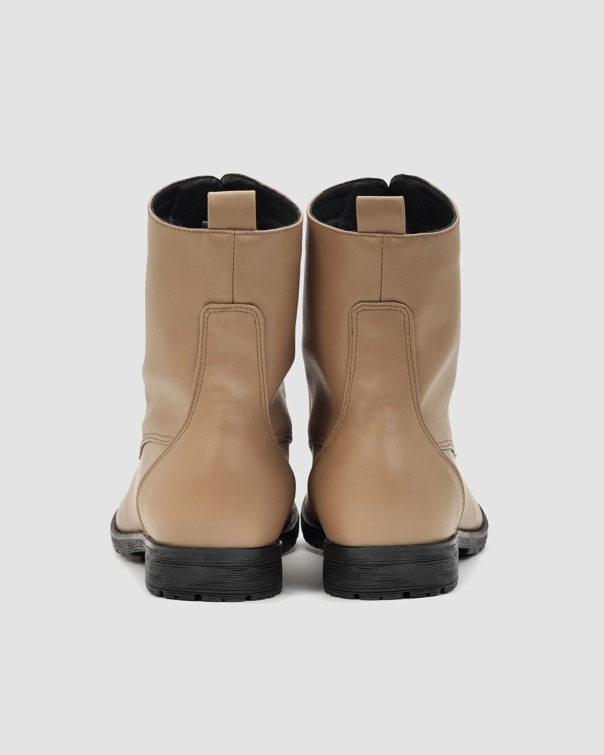 Bottes en Cuir Végétal Vegea pour Femmes No. 2 | Beige