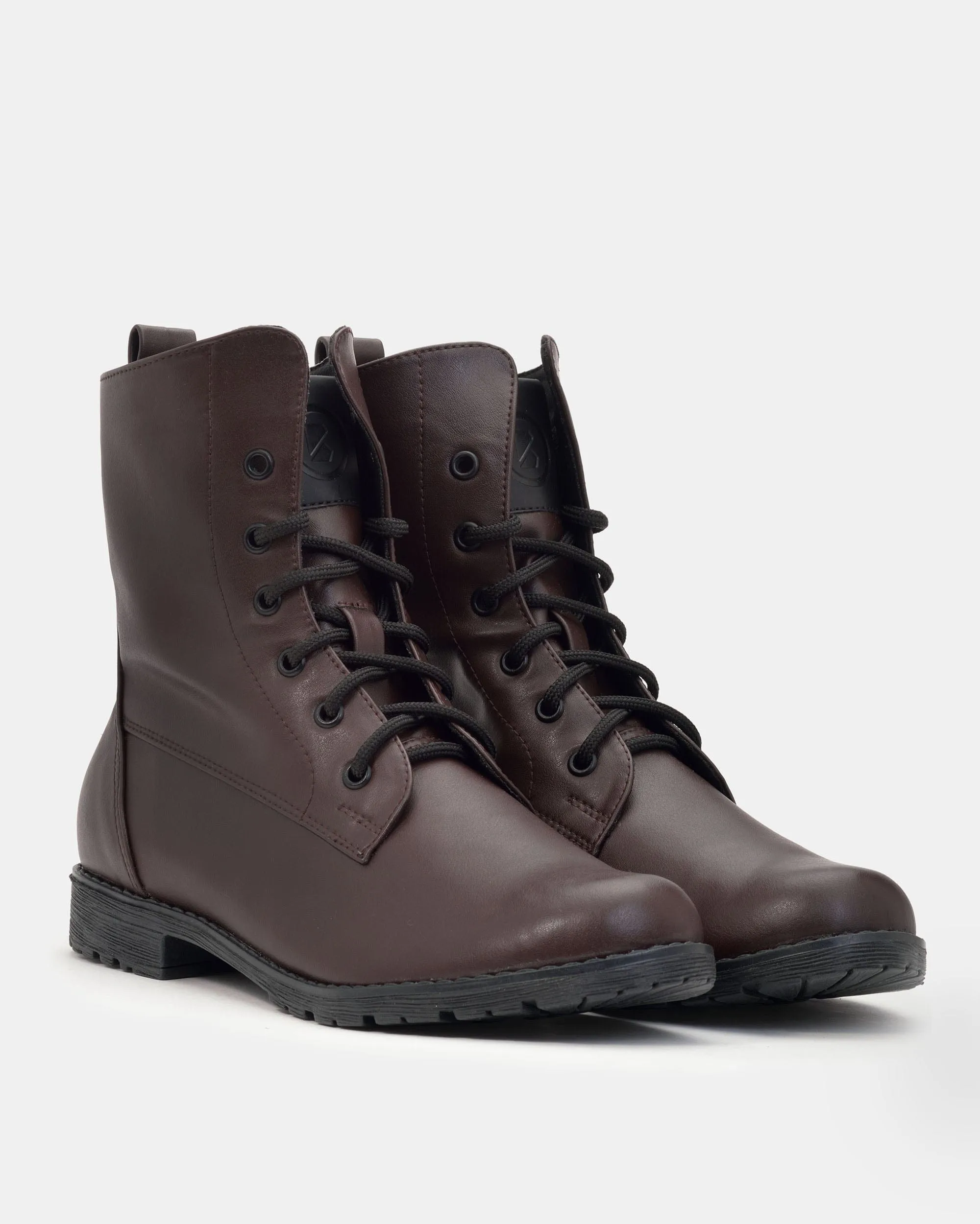 Bottes en Cuir Végétal Vegea pour Femmes No. 2 | Chocolat