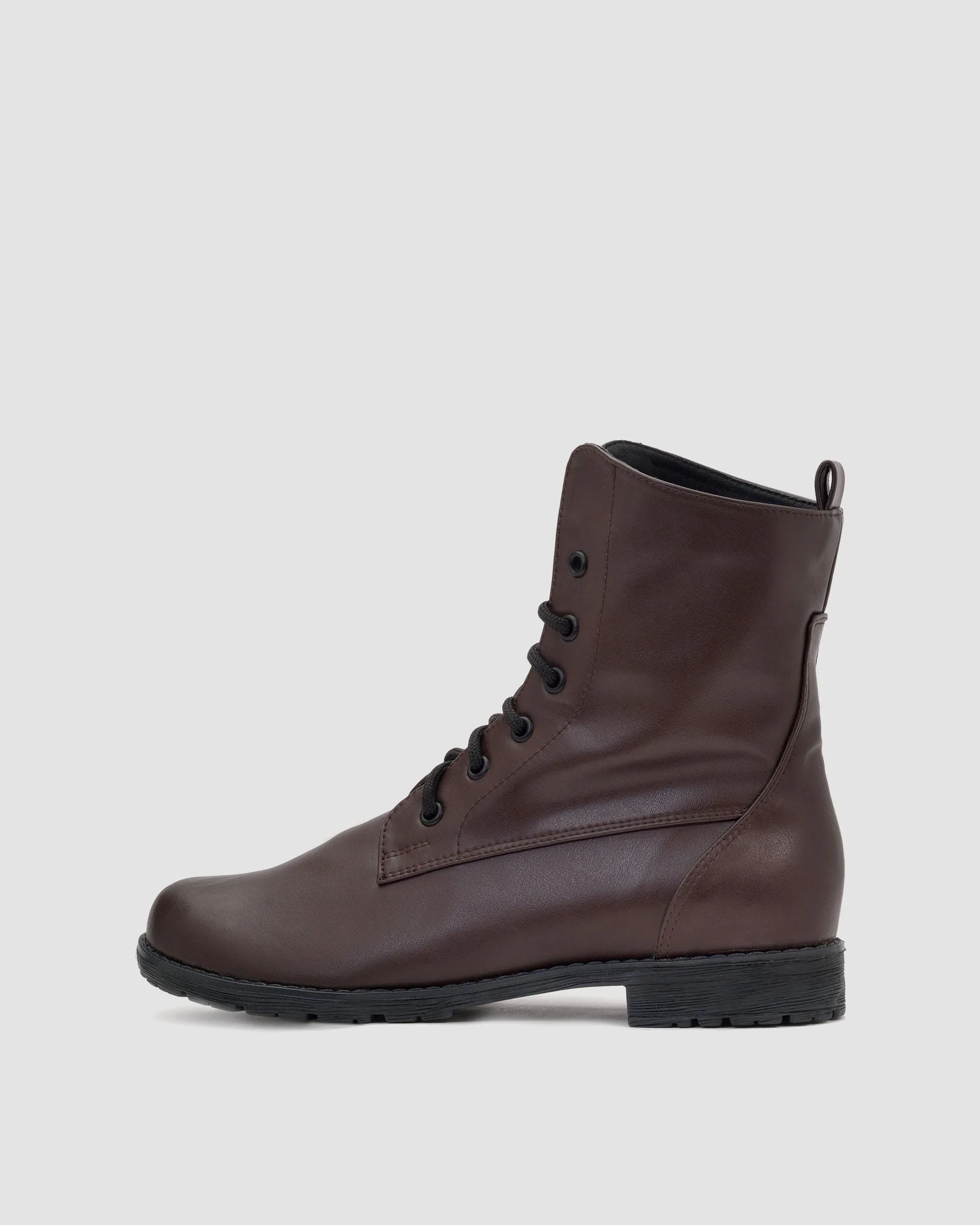 Bottes en Cuir Végétal Vegea pour Femmes No. 2 | Chocolat