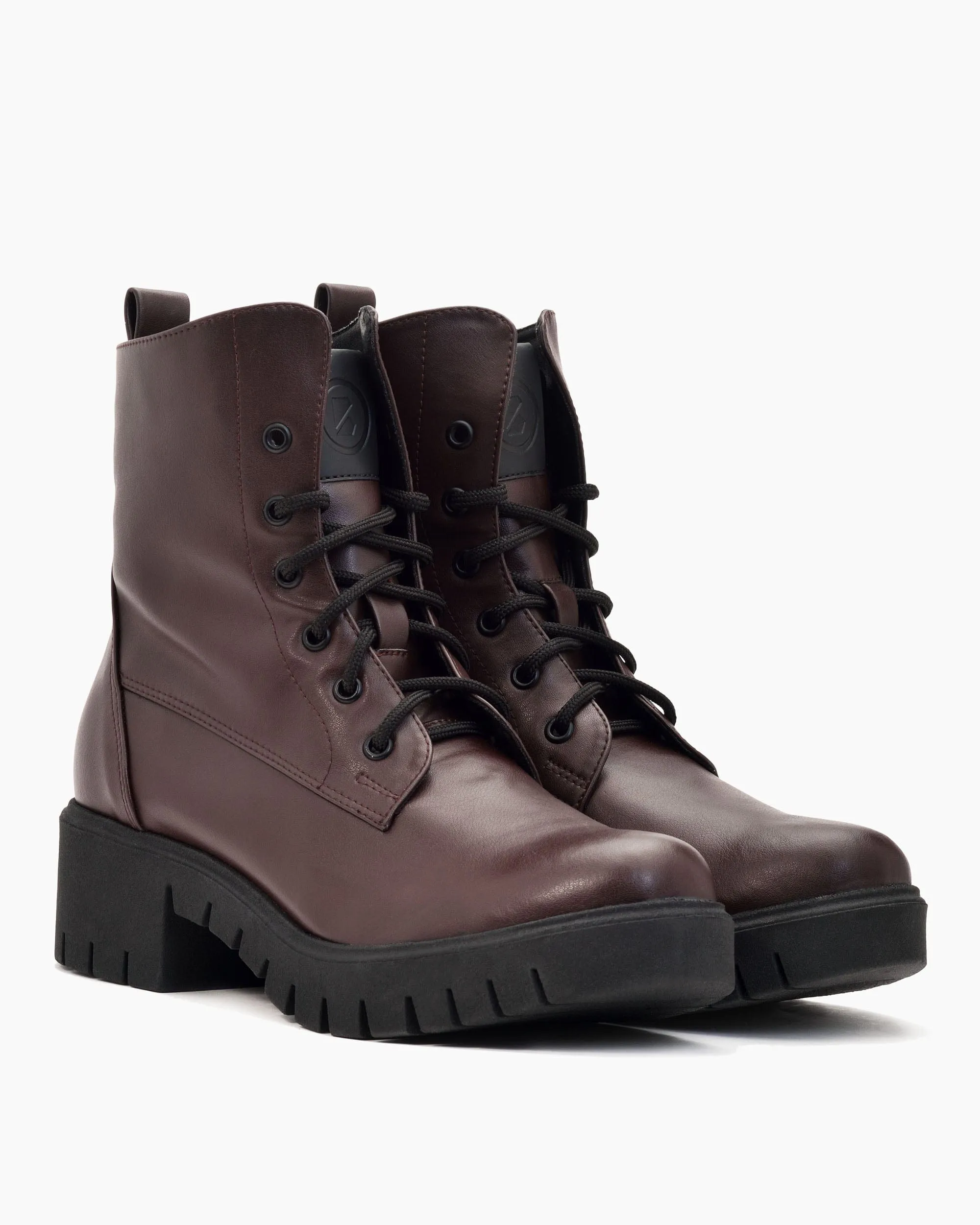 Bottes en Cuir de Raisin Vegea® No. 3 pour Femmes | Chocolat
