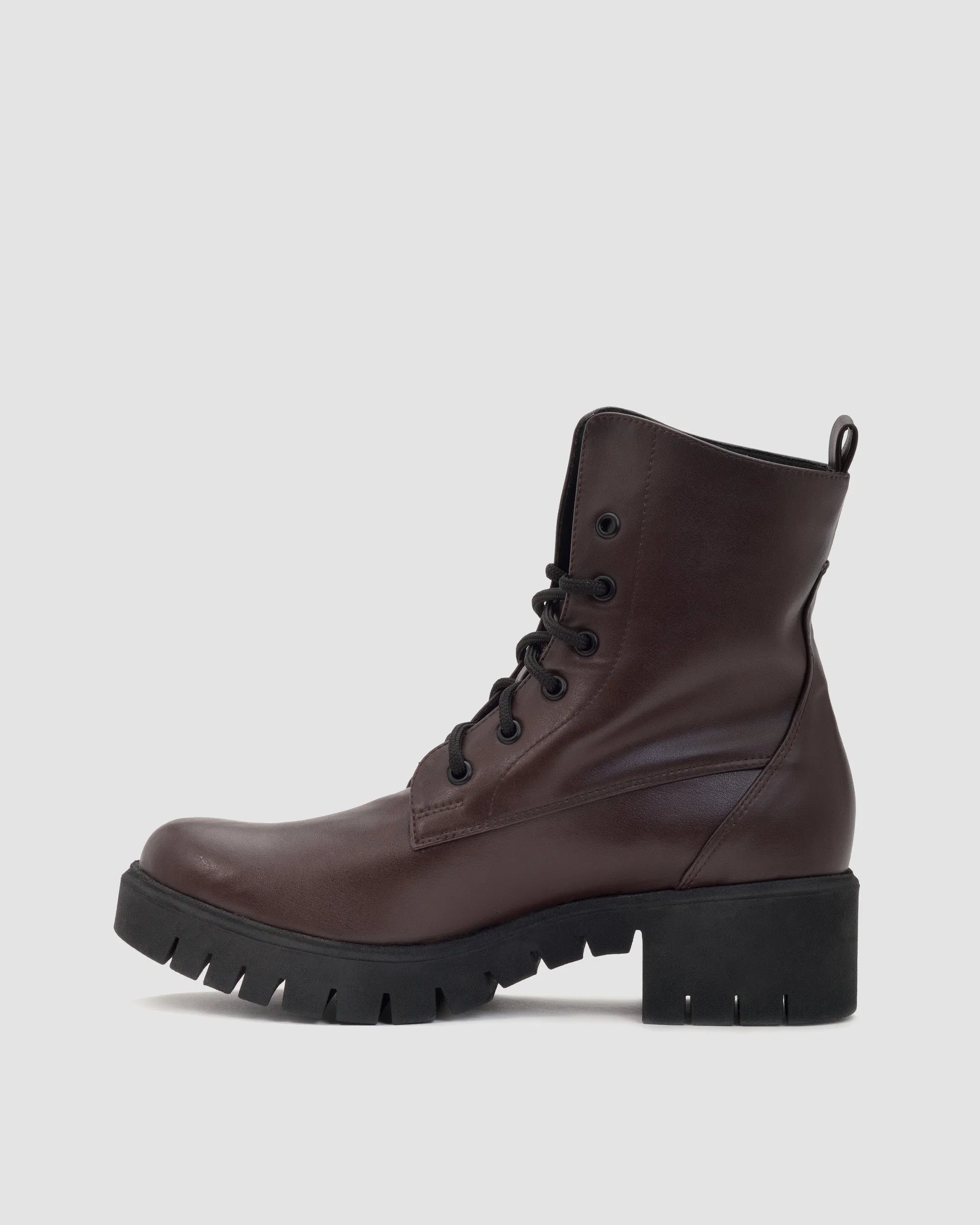 Bottes en Cuir de Raisin Vegea® No. 3 pour Femmes | Chocolat