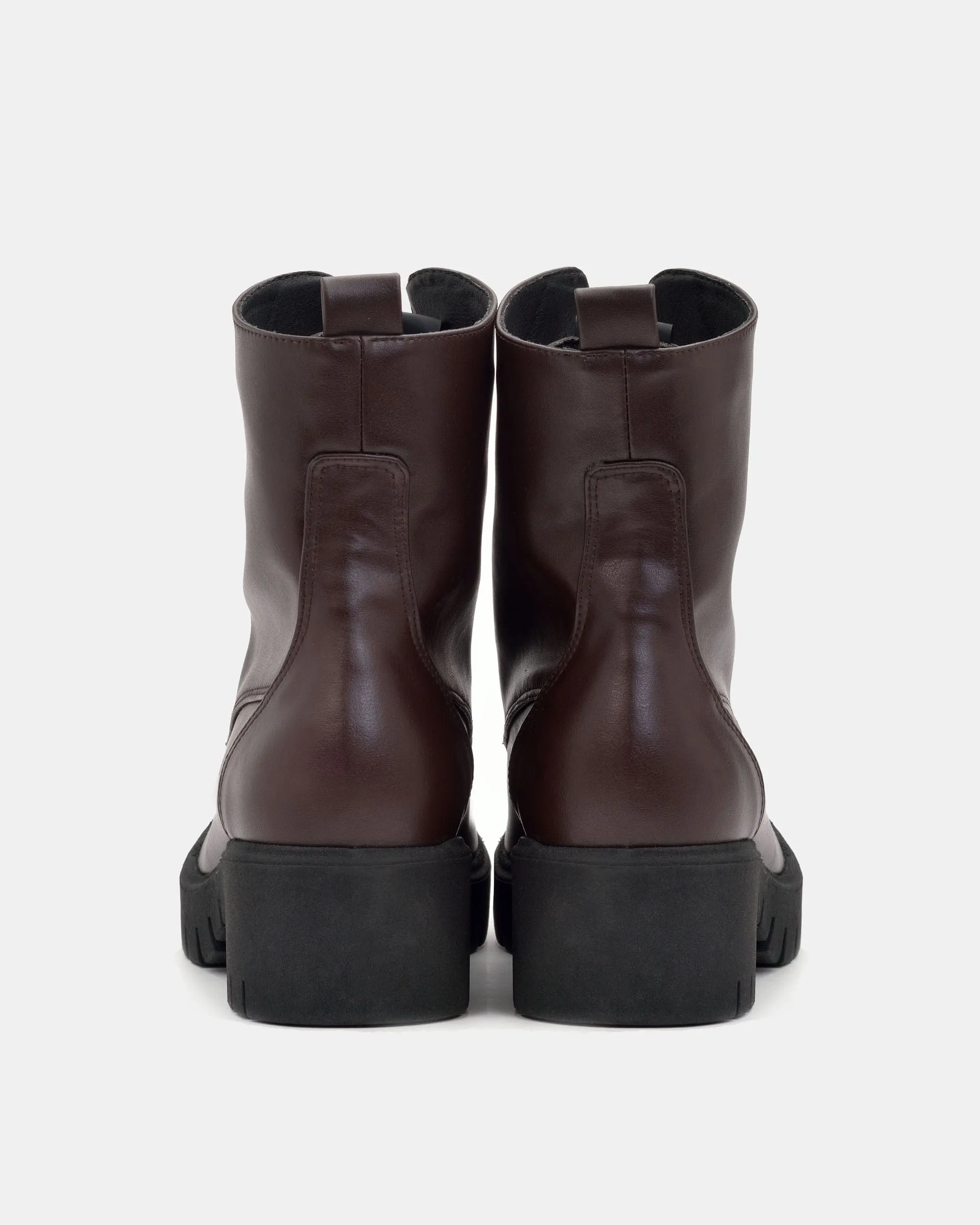 Bottes en Cuir de Raisin Vegea® No. 3 pour Femmes | Chocolat