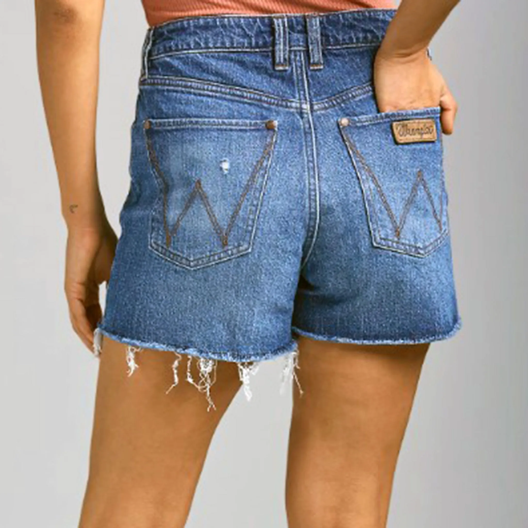 Wrangler Femme Shorts Rétro Bailey Haute Taille Samantha