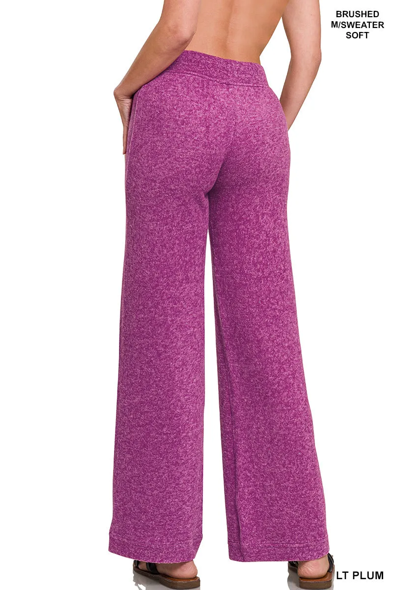 Zenana Fuzzy Hacci Pantalon de Palazzo HP-2479Y