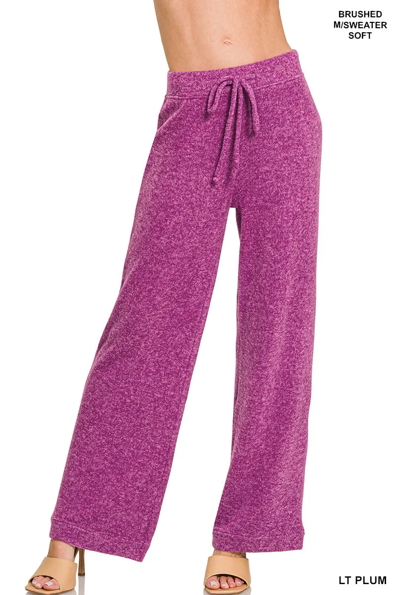 Zenana Fuzzy Hacci Pantalon de Palazzo HP-2479Y