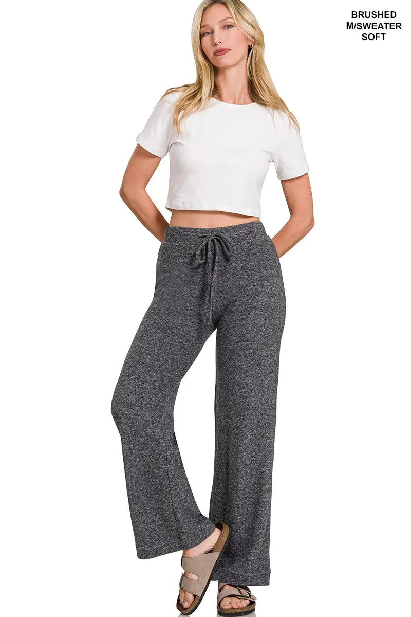 Zenana Fuzzy Hacci Pantalon de Palazzo HP-2479Y